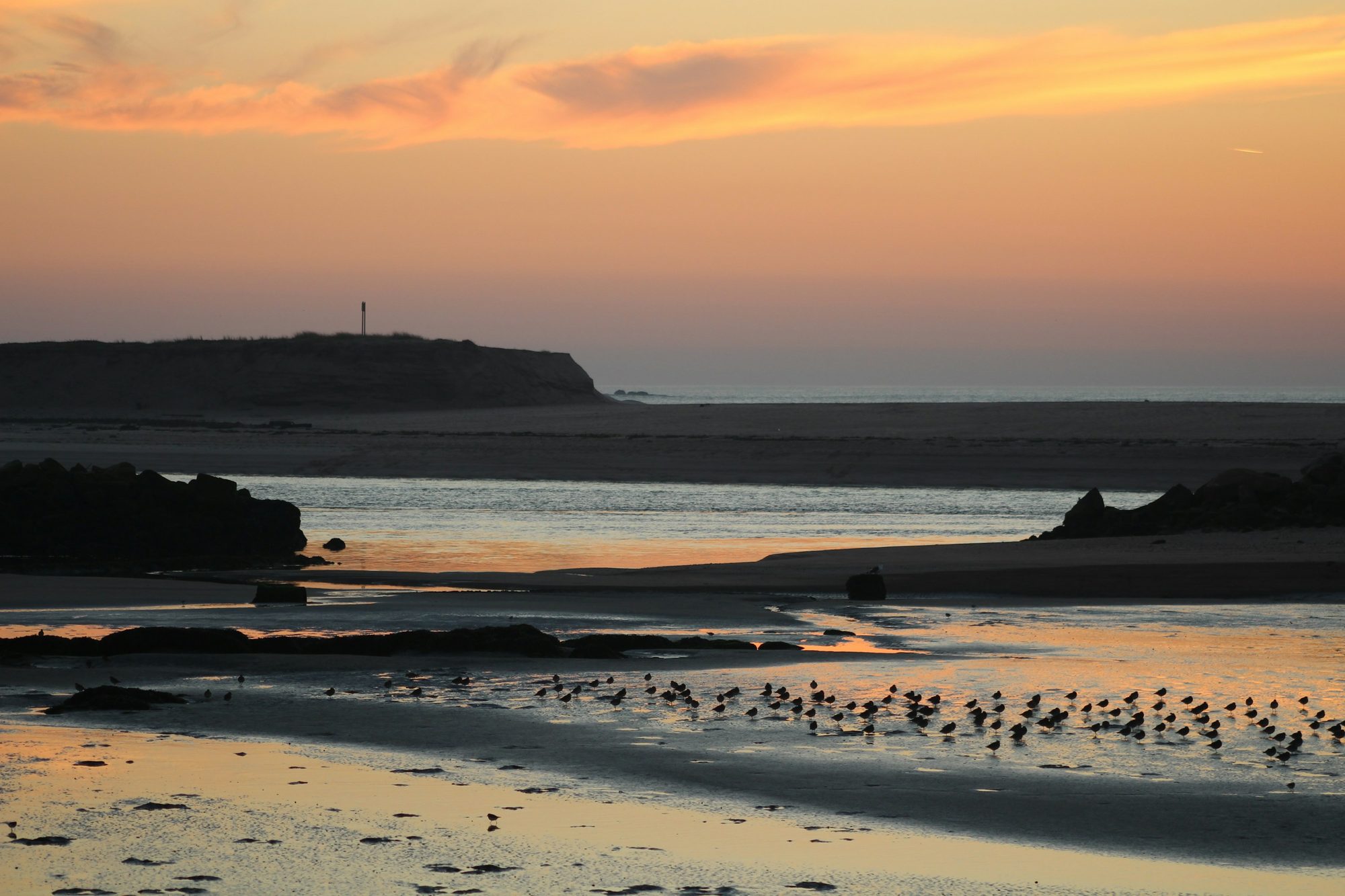 Estuaire du Cávado à Esposende au couchant